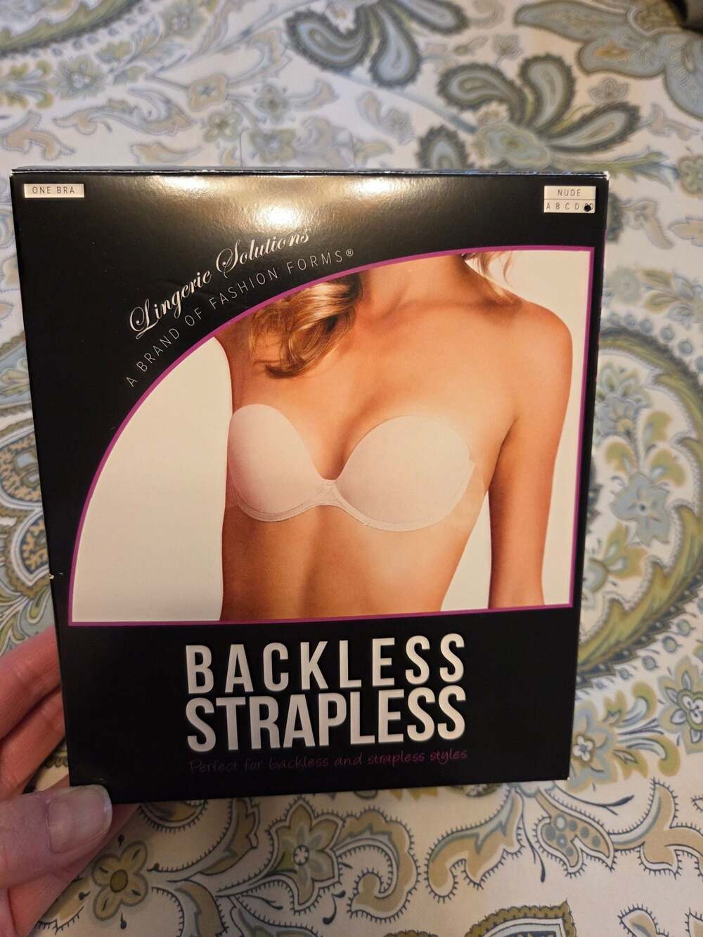 Lingerie Solutions Backless Strapless Adhesive Bra Nude, size DD